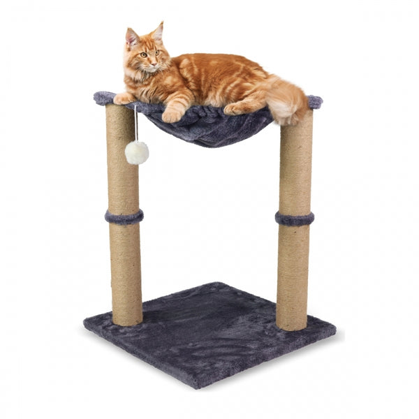 Poste para arranhar gatos | Com rede | 40 x 40 x 50 cm | Leve | Resistente | Max. 10 kg | Milo | Mobiclinic