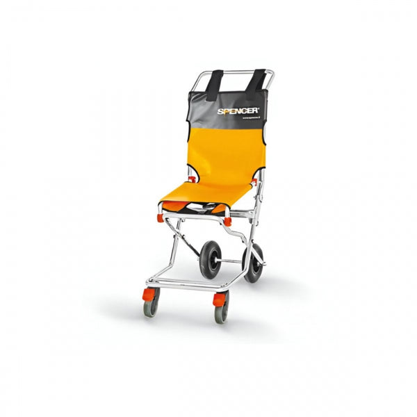 Cadeira de Evacuação Spencer 407 Cromada 4 rodas