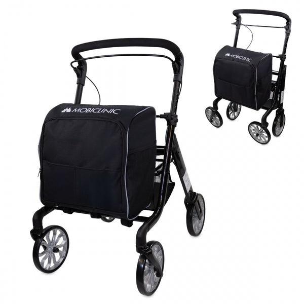 Andador dobrável | Carrinho de compras | Sistema de freio | Altura ajustável | Alavanca única | Bolsa XXL | Formen | Mobiclinic