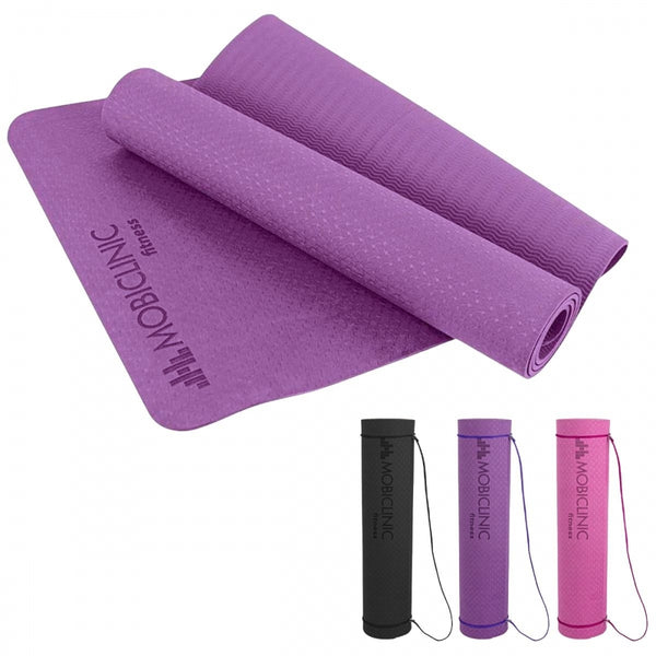 Tapete de Yoga | Antiderrapante | 181x61cm | Flexível | TPE | Lavável | Ecológico | Roxo | EY-01 | Mobiclinic