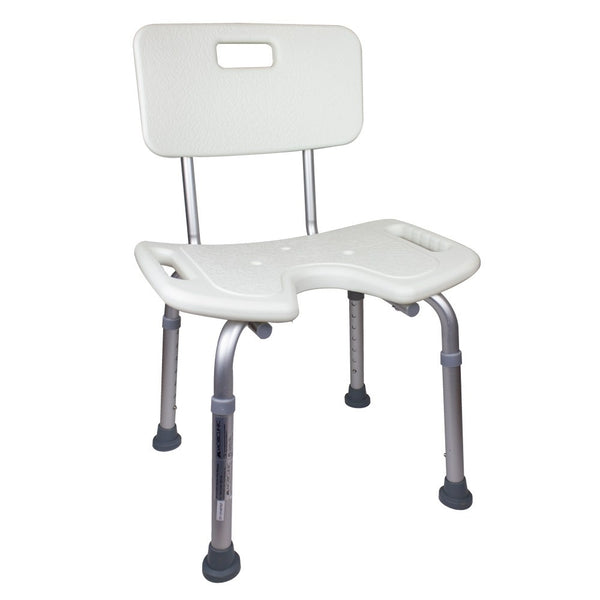 Cadeira de banho | Altura regulável | Encosto | Assento em U | Marisma | Mobiclinic