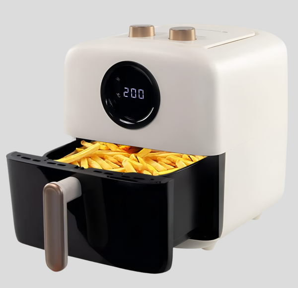 Fritadeira grande XL | 5 litros | 10 programas | luz interna | display LED | Air Fryer | sem óleo | Limos | Mobiclinic